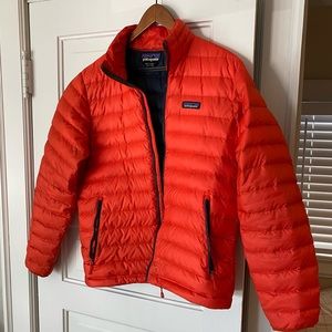 Patagonia Down Sweater Jacket - Puffer Men’s M - Orange/Blue